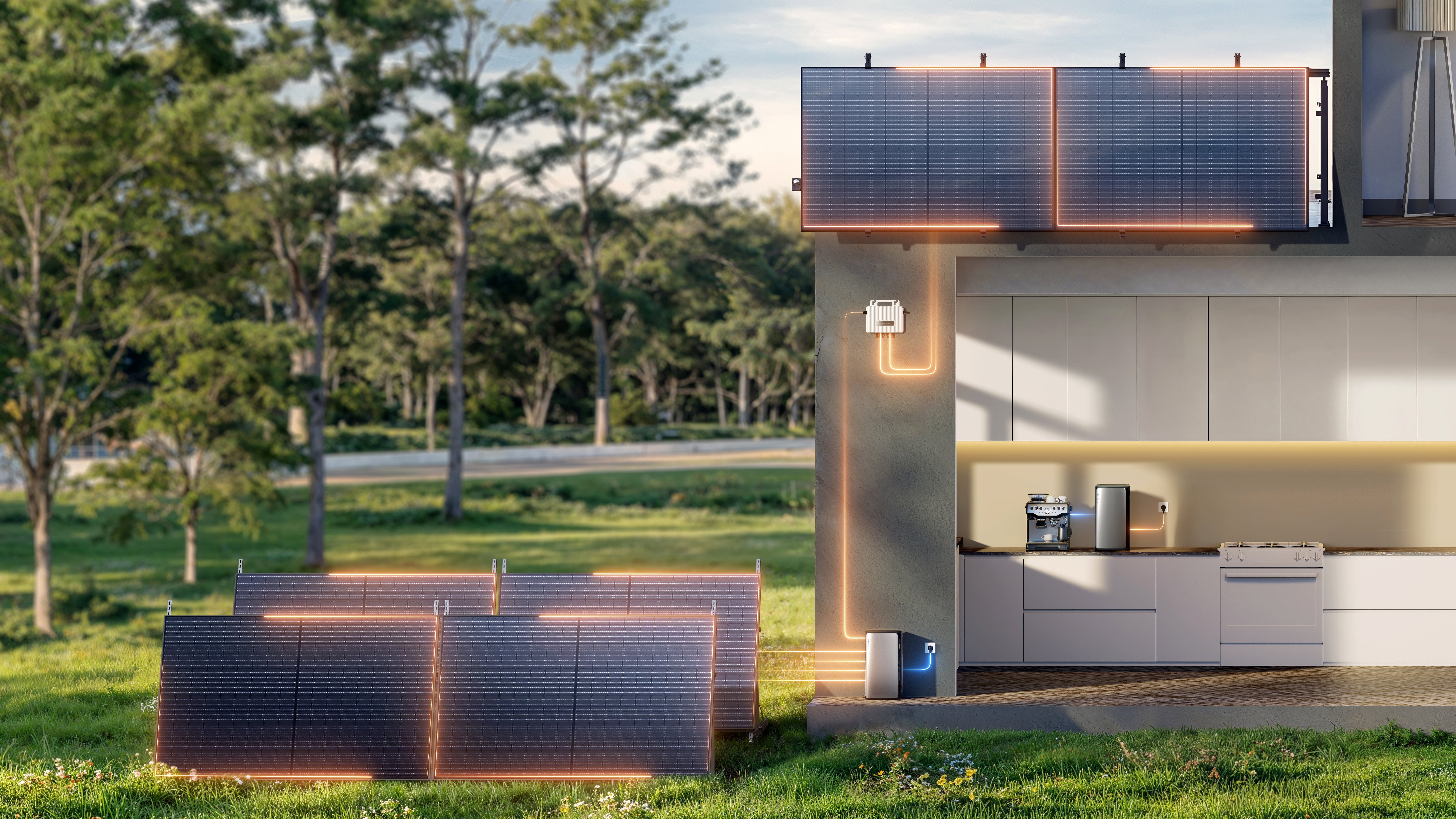 EcoFlow Stream System im Haushalt integriert