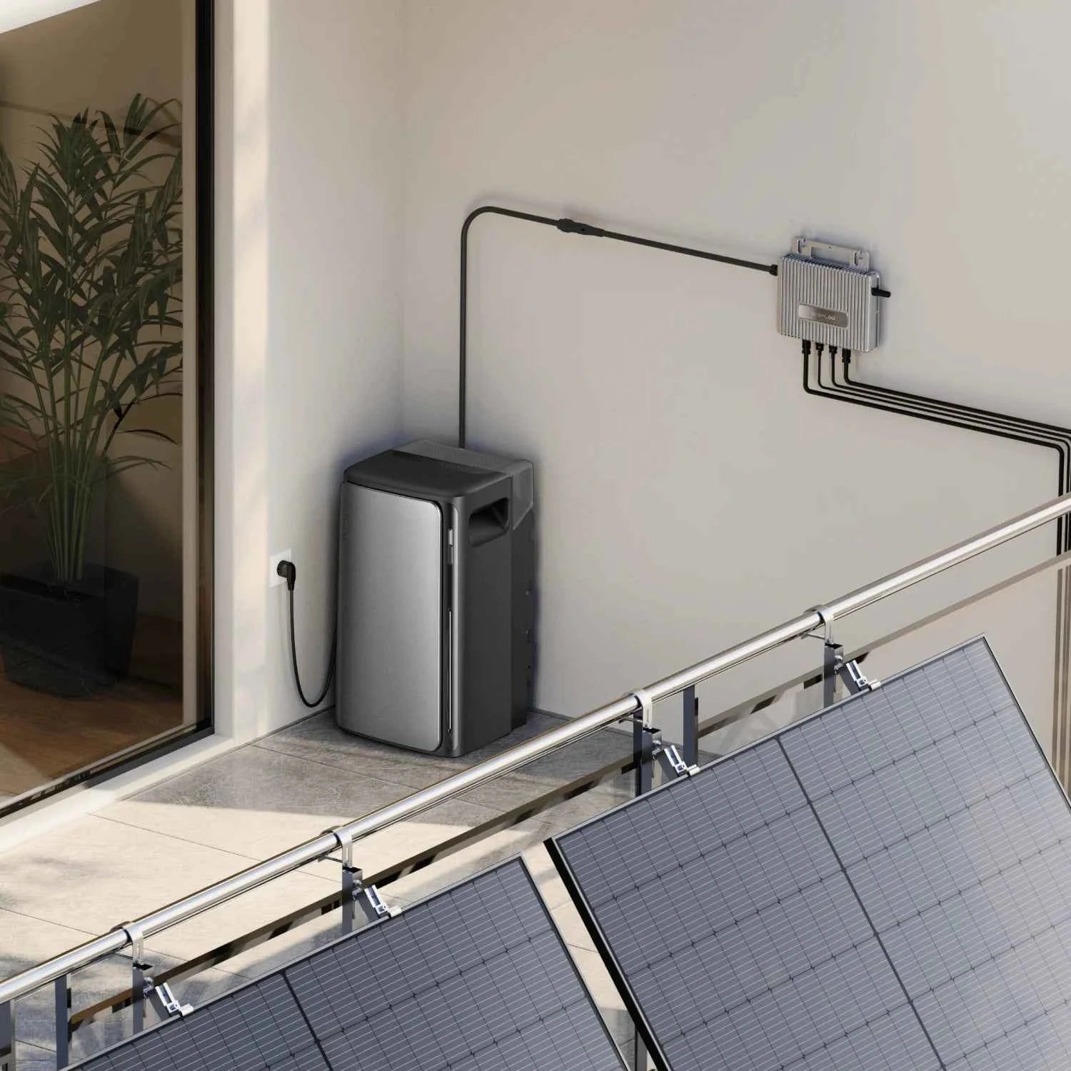 EcoFlow Stream AC Pro Speicher – 1,92 kWh Plug - & - Play Stromspeicher - Balkon - Energie