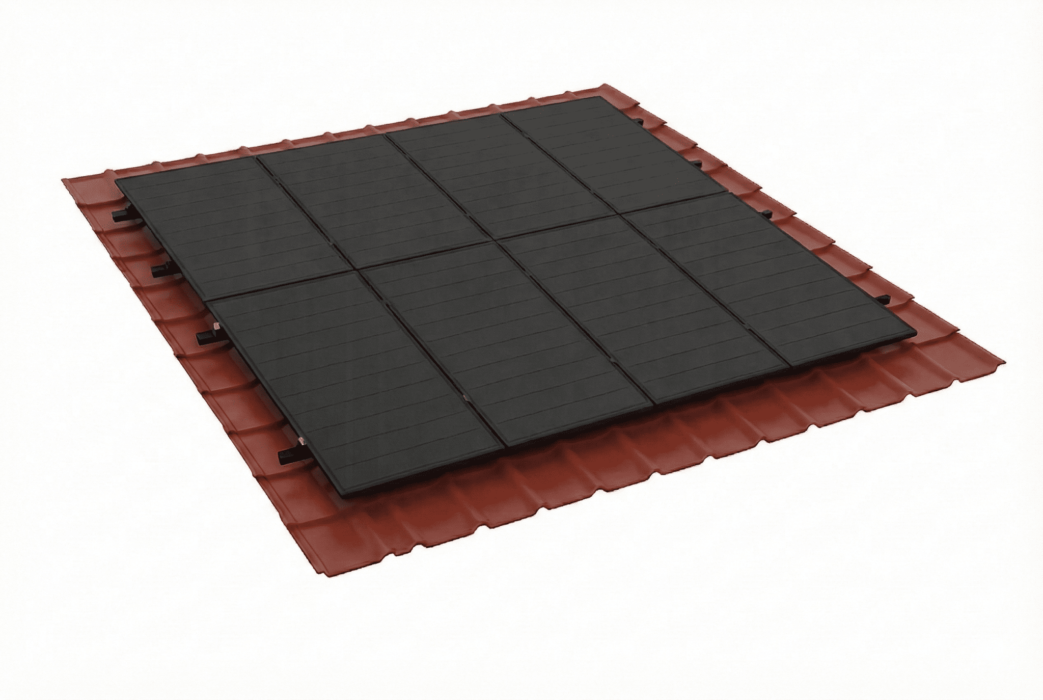 EcoFlow Stream Ultra 2 kWp – Ziegeldachunterkonstruktion Komplettset mit Speicher - Balkon - Energie