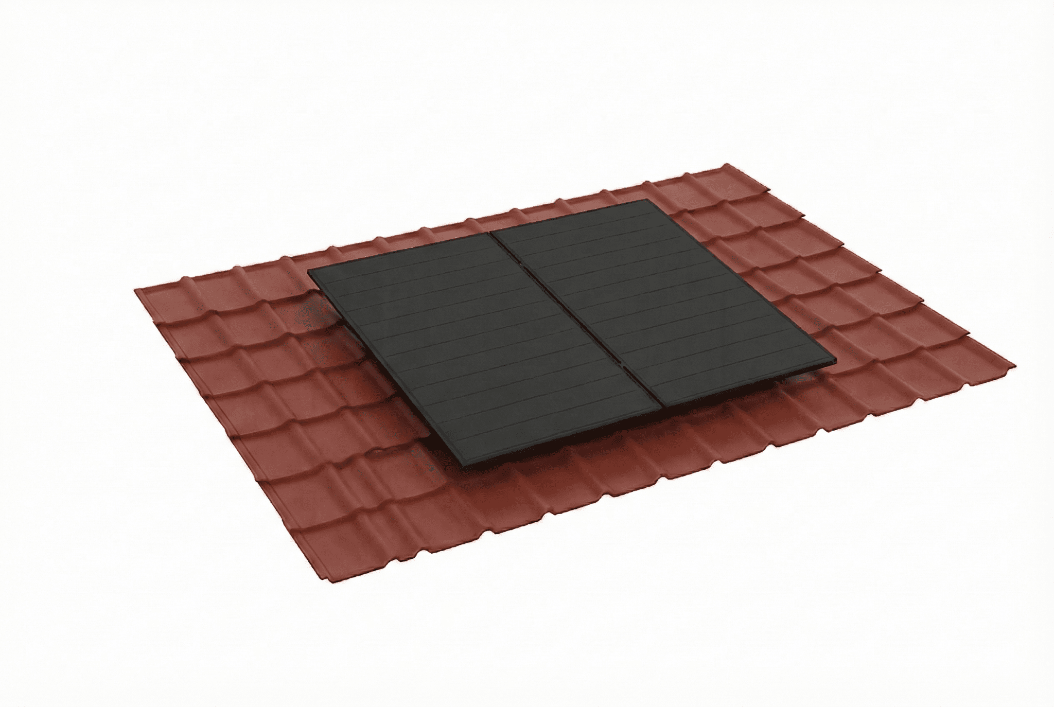 EcoFlow Stream Ultra 2 kWp – Ziegeldachunterkonstruktion Komplettset mit Speicher - Balkon - Energie